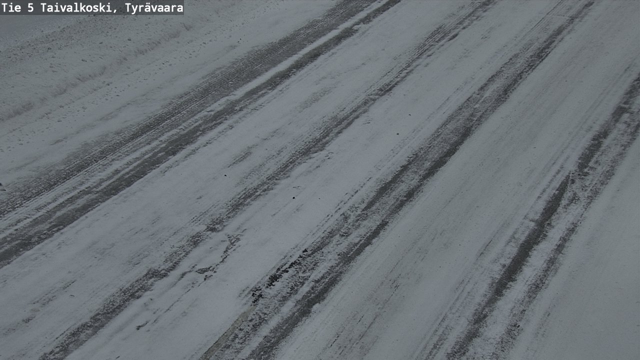 Weather Camera Image Road 5 Taivalkoski, Tyrävaara, Taivalkoski, Pohjois-Pohjanmaa