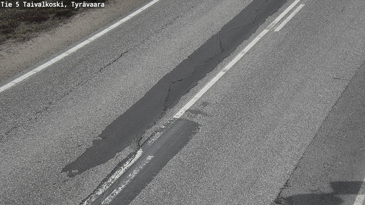 Weather Camera Image Väg 5 Taivalkoski, Tyrävaara, Taivalkoski, Pohjois-Pohjanmaa