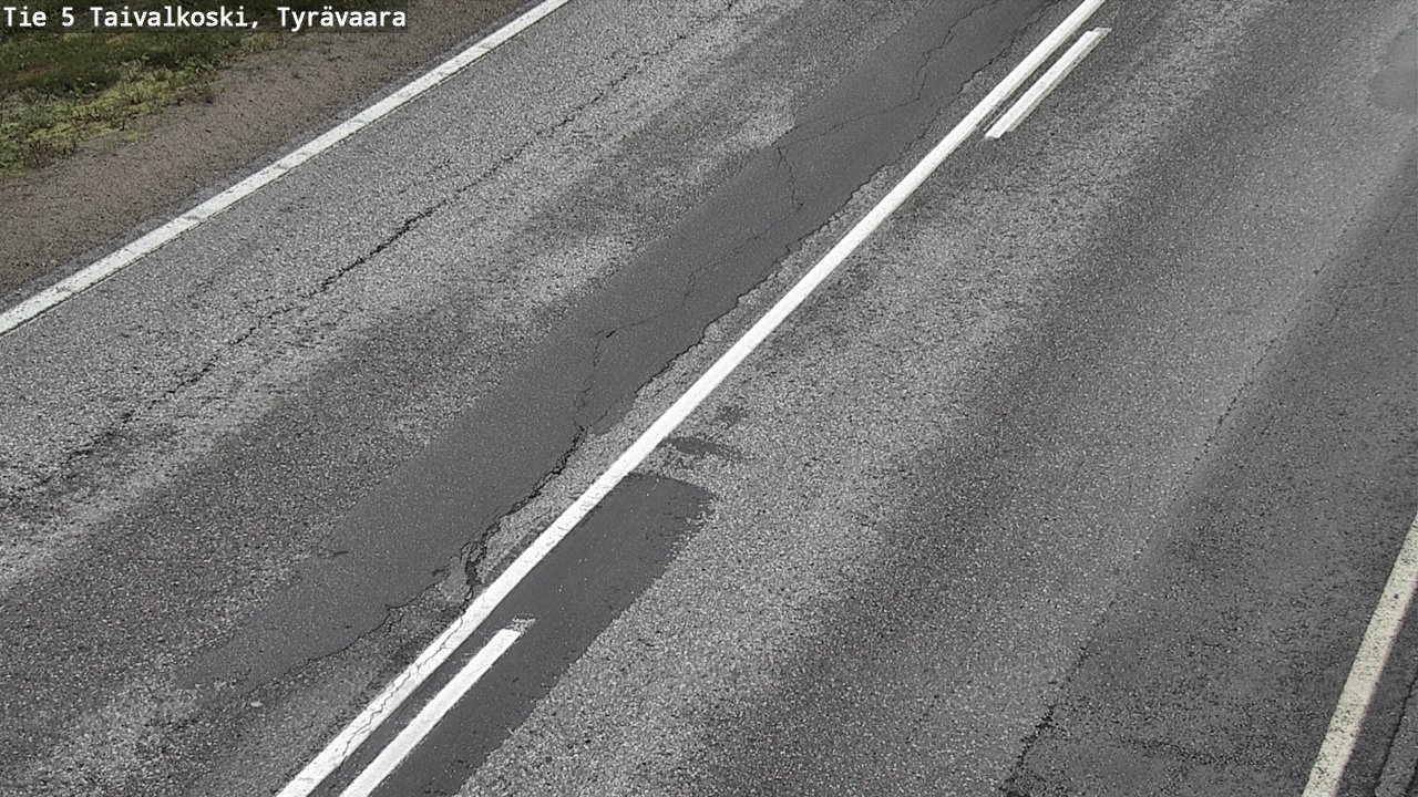 Weather Camera Image Road 5 Taivalkoski, Tyrävaara, Taivalkoski, Pohjois-Pohjanmaa