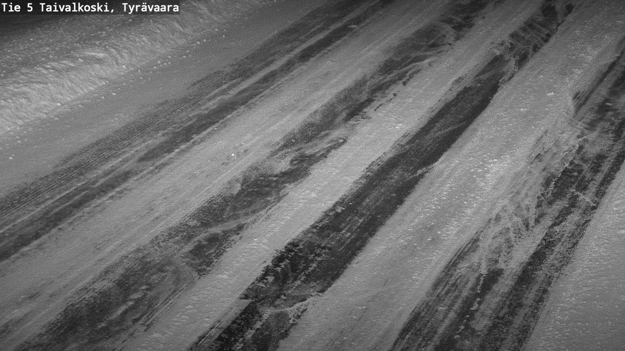 Weather Camera Image Väg 5 Taivalkoski, Tyrävaara, Taivalkoski, Pohjois-Pohjanmaa