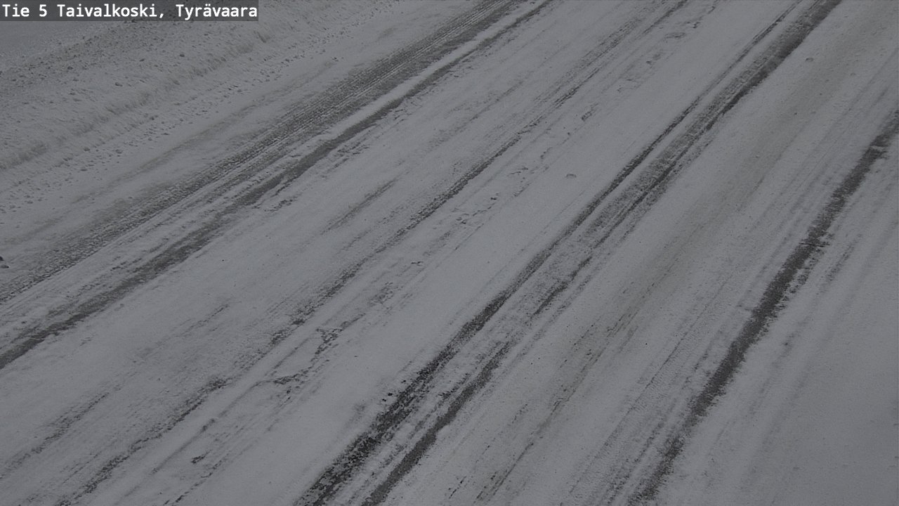 Weather Camera Image Road 5 Taivalkoski, Tyrävaara, Taivalkoski, Pohjois-Pohjanmaa