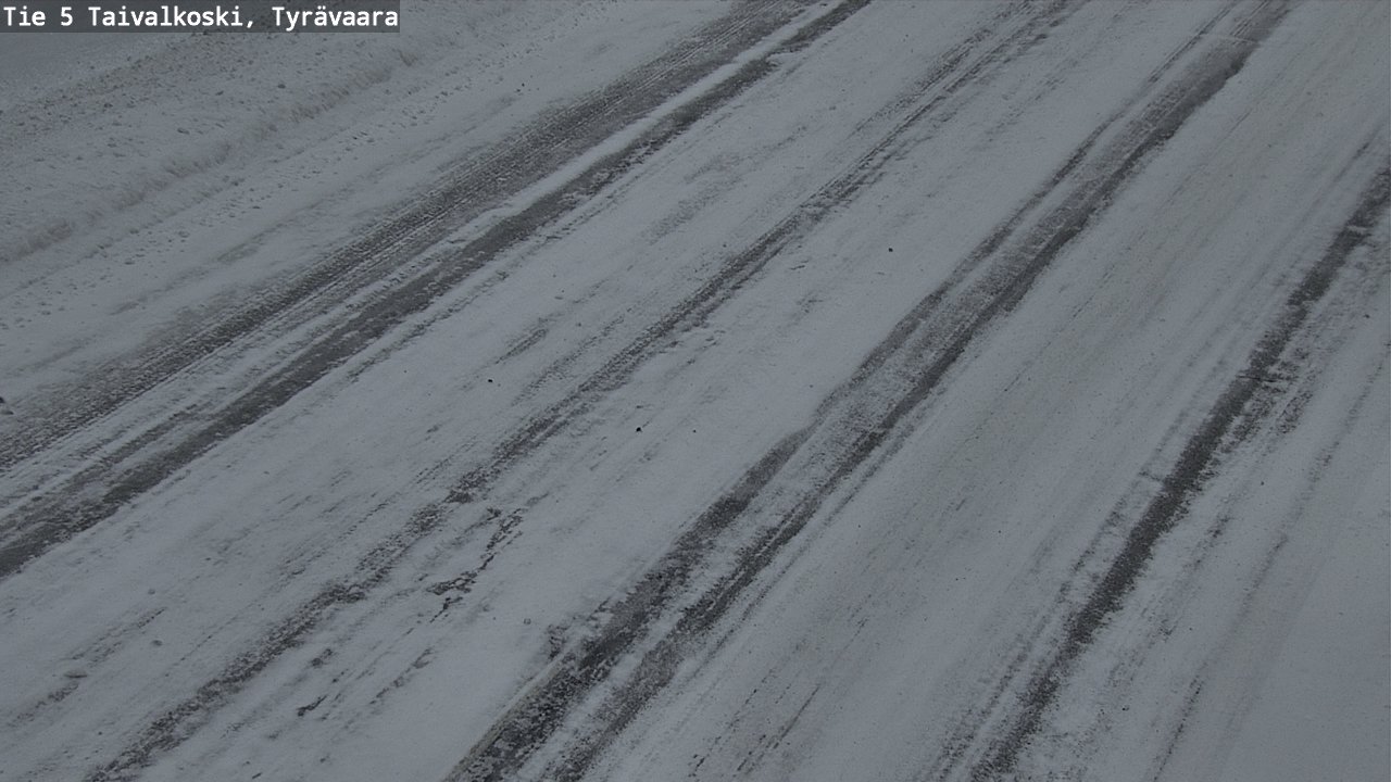 Weather Camera Image Road 5 Taivalkoski, Tyrävaara, Taivalkoski, Pohjois-Pohjanmaa