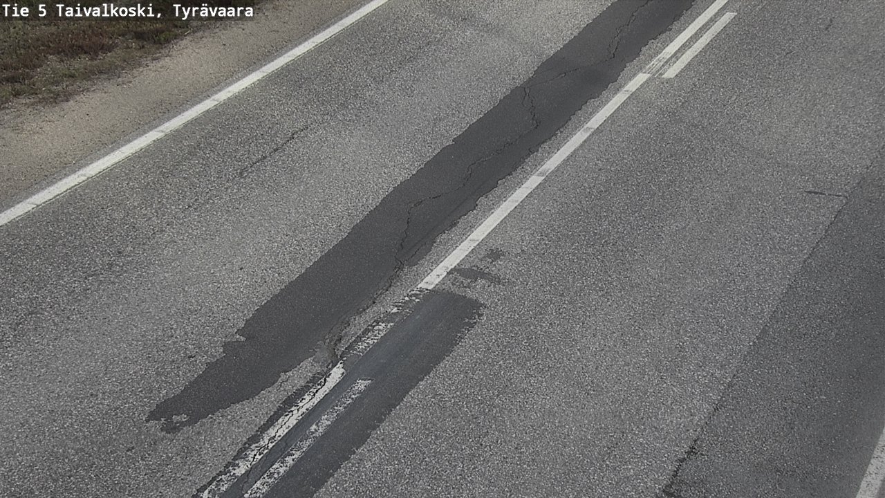 Weather Camera Image Väg 5 Taivalkoski, Tyrävaara, Taivalkoski, Pohjois-Pohjanmaa