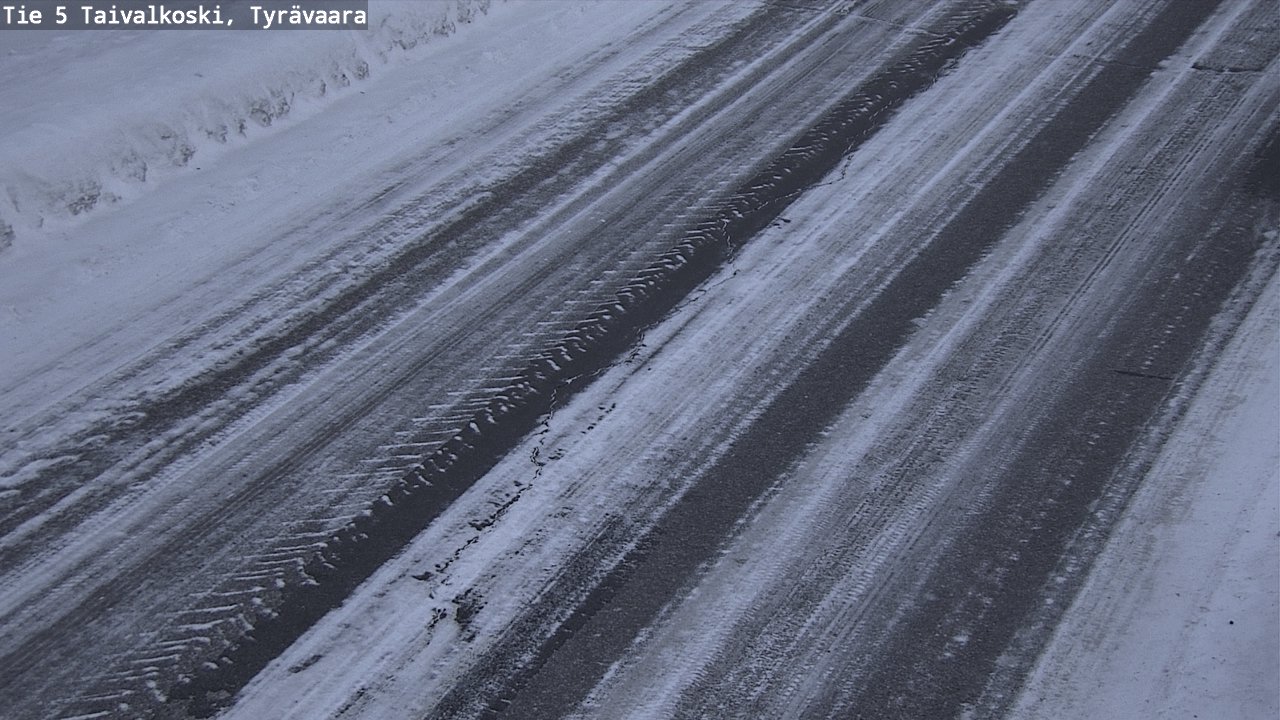 Weather Camera Image Road 5 Taivalkoski, Tyrävaara, Taivalkoski, Pohjois-Pohjanmaa