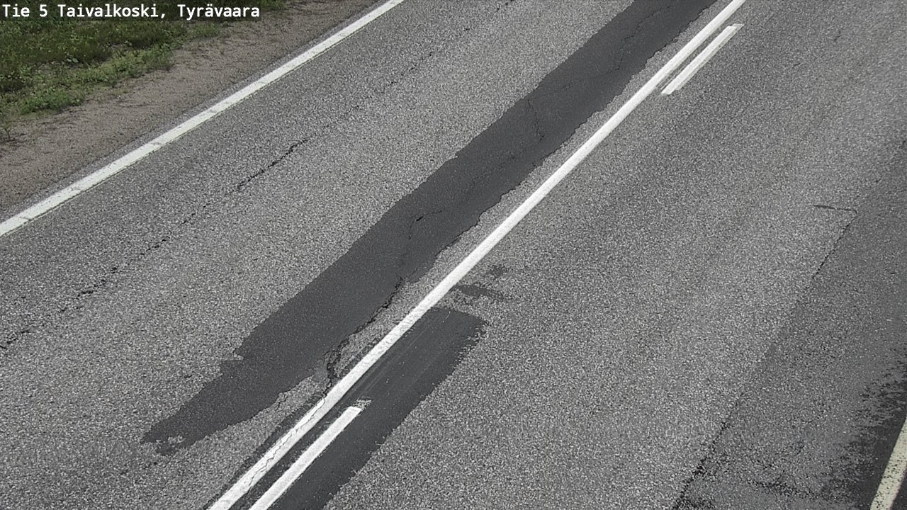 Weather Camera Image Road 5 Taivalkoski, Tyrävaara, Taivalkoski, Pohjois-Pohjanmaa