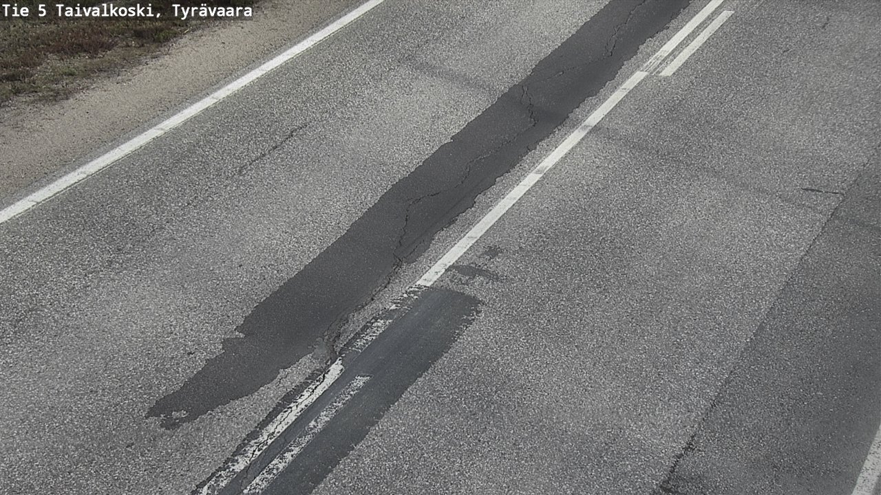 Weather Camera Image Väg 5 Taivalkoski, Tyrävaara, Taivalkoski, Pohjois-Pohjanmaa