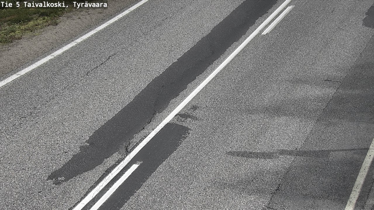 Weather Camera Image Road 5 Taivalkoski, Tyrävaara, Taivalkoski, Pohjois-Pohjanmaa