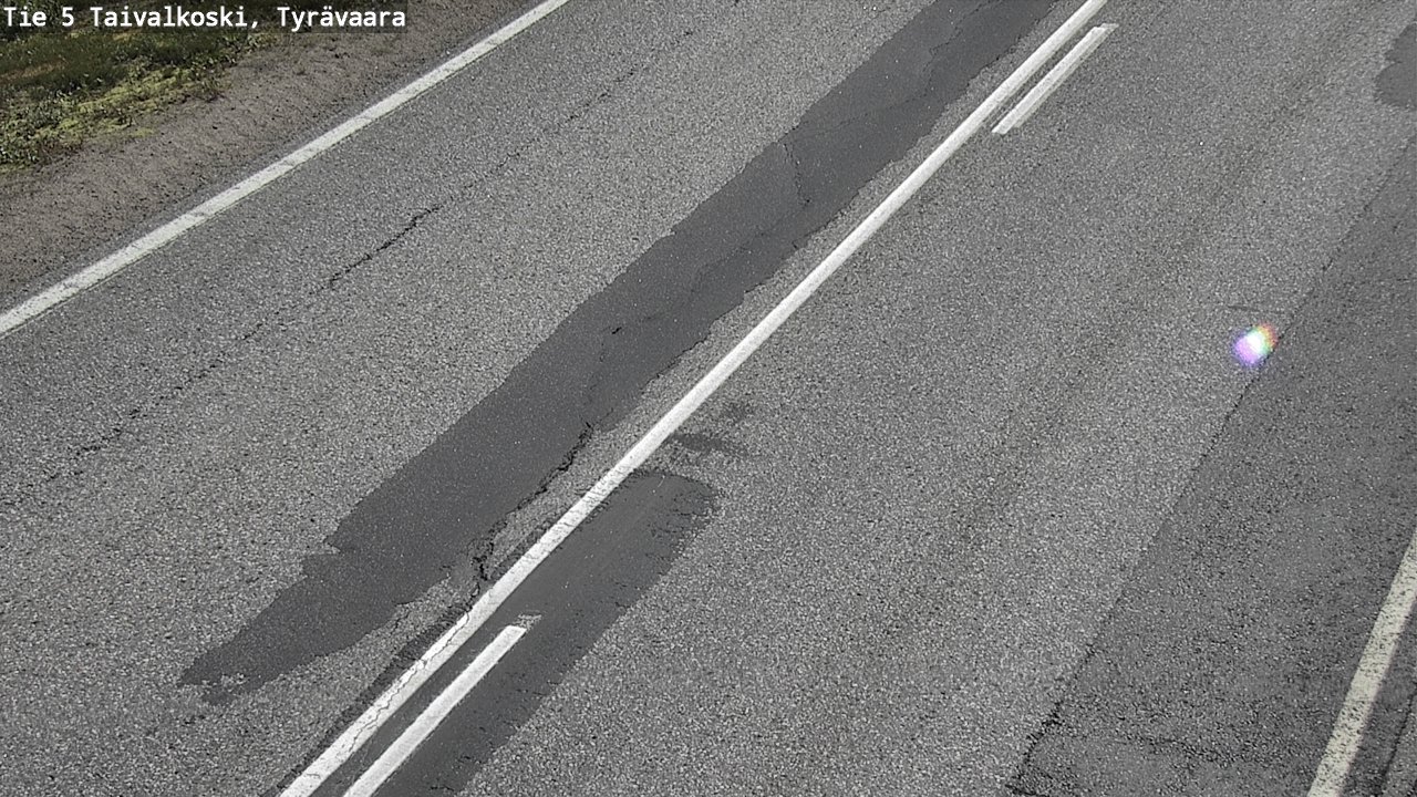 Weather Camera Image Road 5 Taivalkoski, Tyrävaara, Taivalkoski, Pohjois-Pohjanmaa