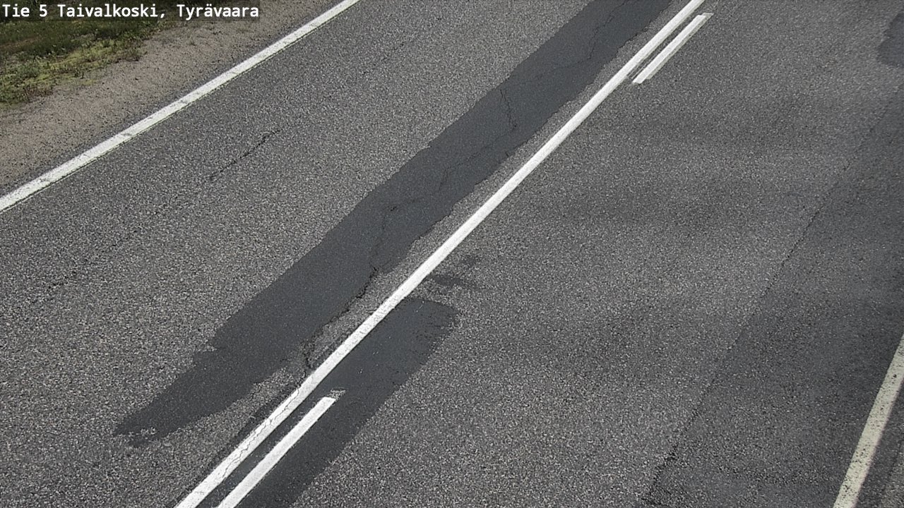 Weather Camera Image Road 5 Taivalkoski, Tyrävaara, Taivalkoski, Pohjois-Pohjanmaa