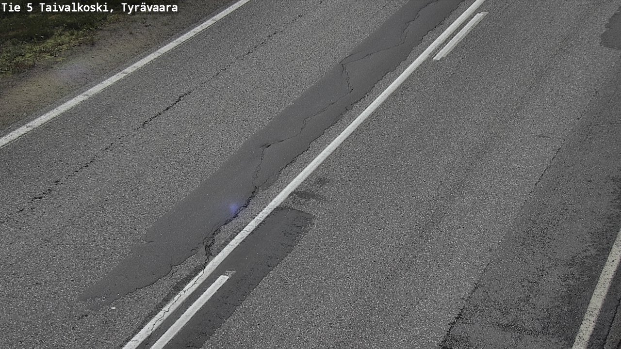 Weather Camera Image Road 5 Taivalkoski, Tyrävaara, Taivalkoski, Pohjois-Pohjanmaa