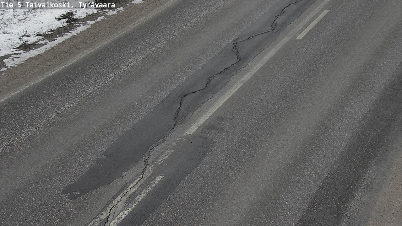 Kelikamerat Kuva Tie 5 Taivalkoski, Tyrävaara, Taivalkoski, Pohjois-Pohjanmaa