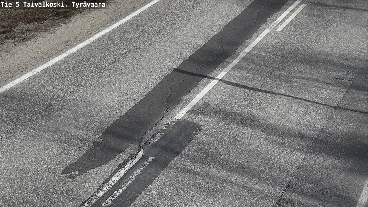 Weather Camera Image Väg 5 Taivalkoski, Tyrävaara, Taivalkoski, Pohjois-Pohjanmaa