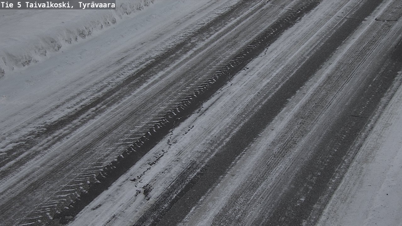 Weather Camera Image Road 5 Taivalkoski, Tyrävaara, Taivalkoski, Pohjois-Pohjanmaa