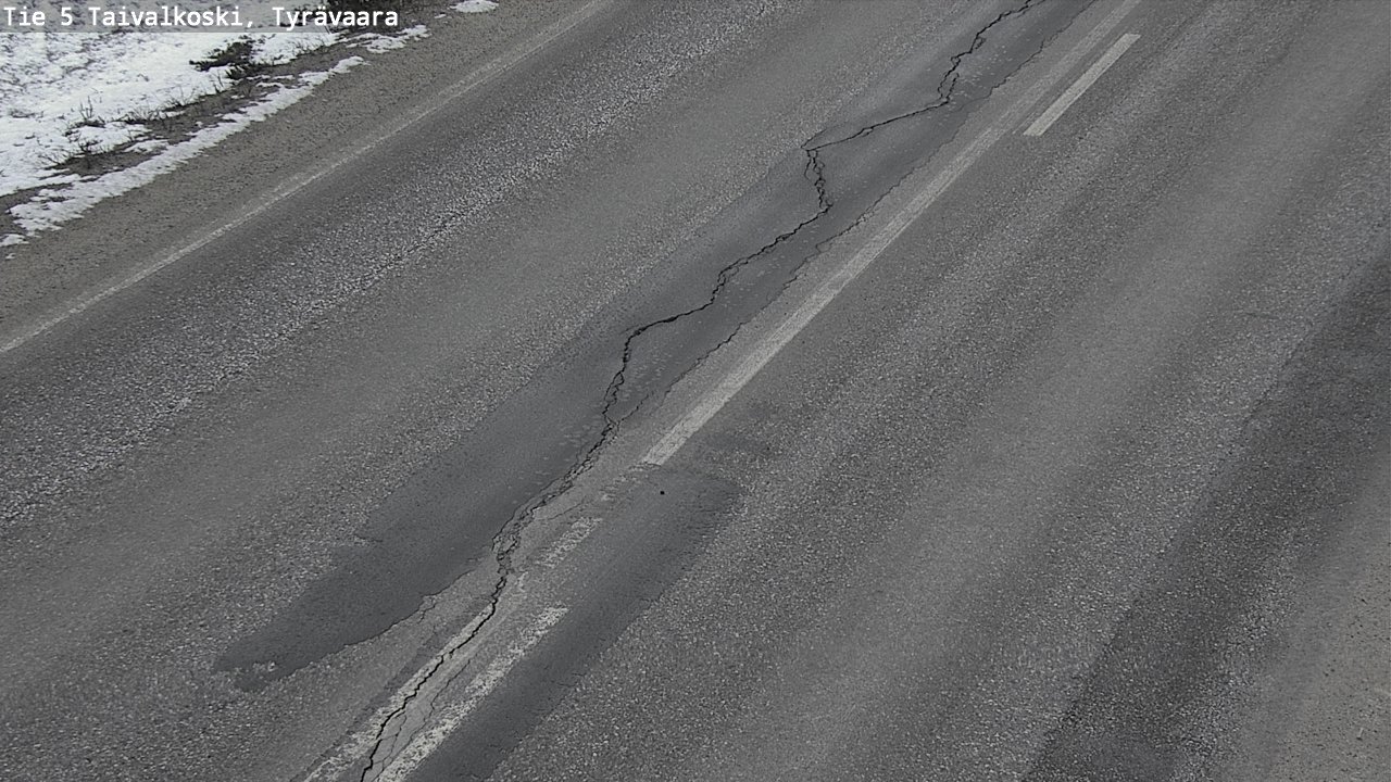 Kelikamerat Kuva Tie 5 Taivalkoski, Tyrävaara, Taivalkoski, Pohjois-Pohjanmaa