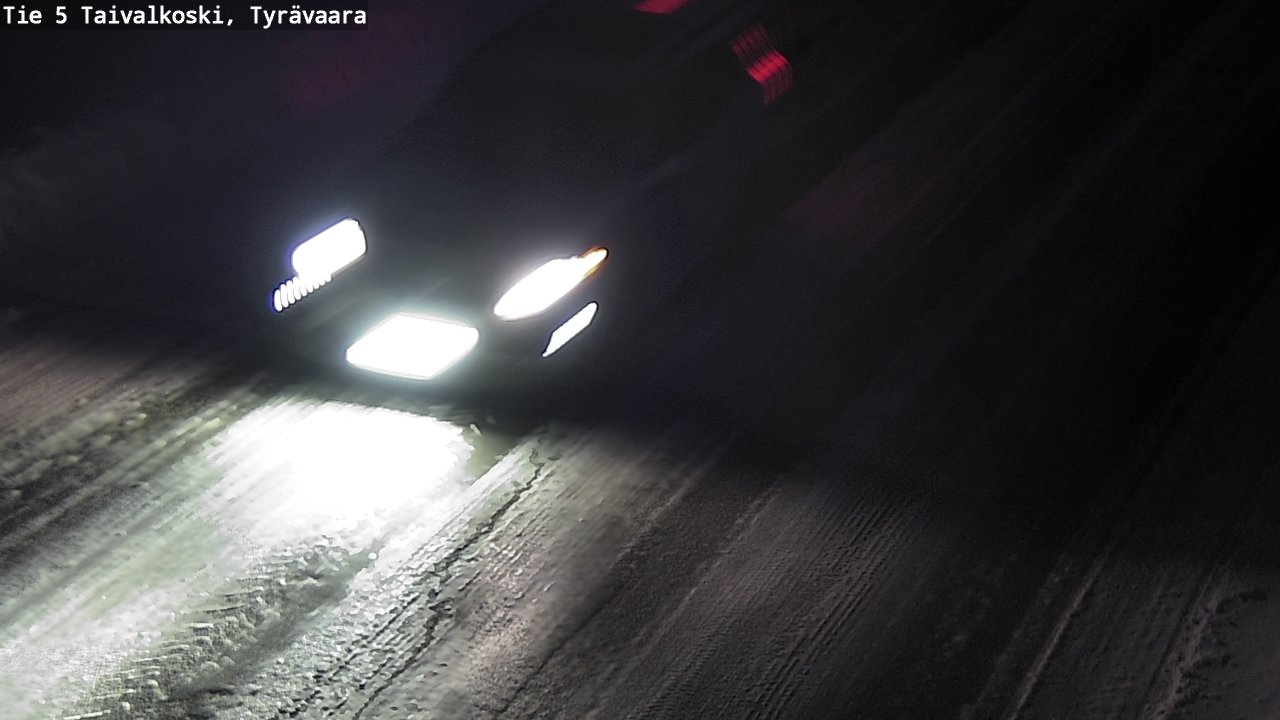 Weather Camera Image Road 5 Taivalkoski, Tyrävaara, Taivalkoski, Pohjois-Pohjanmaa