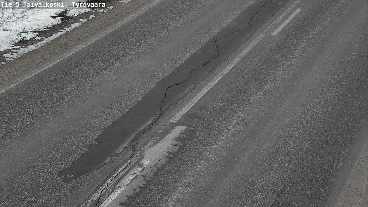 Weather Camera Image Road 5 Taivalkoski, Tyrävaara, Taivalkoski, Pohjois-Pohjanmaa