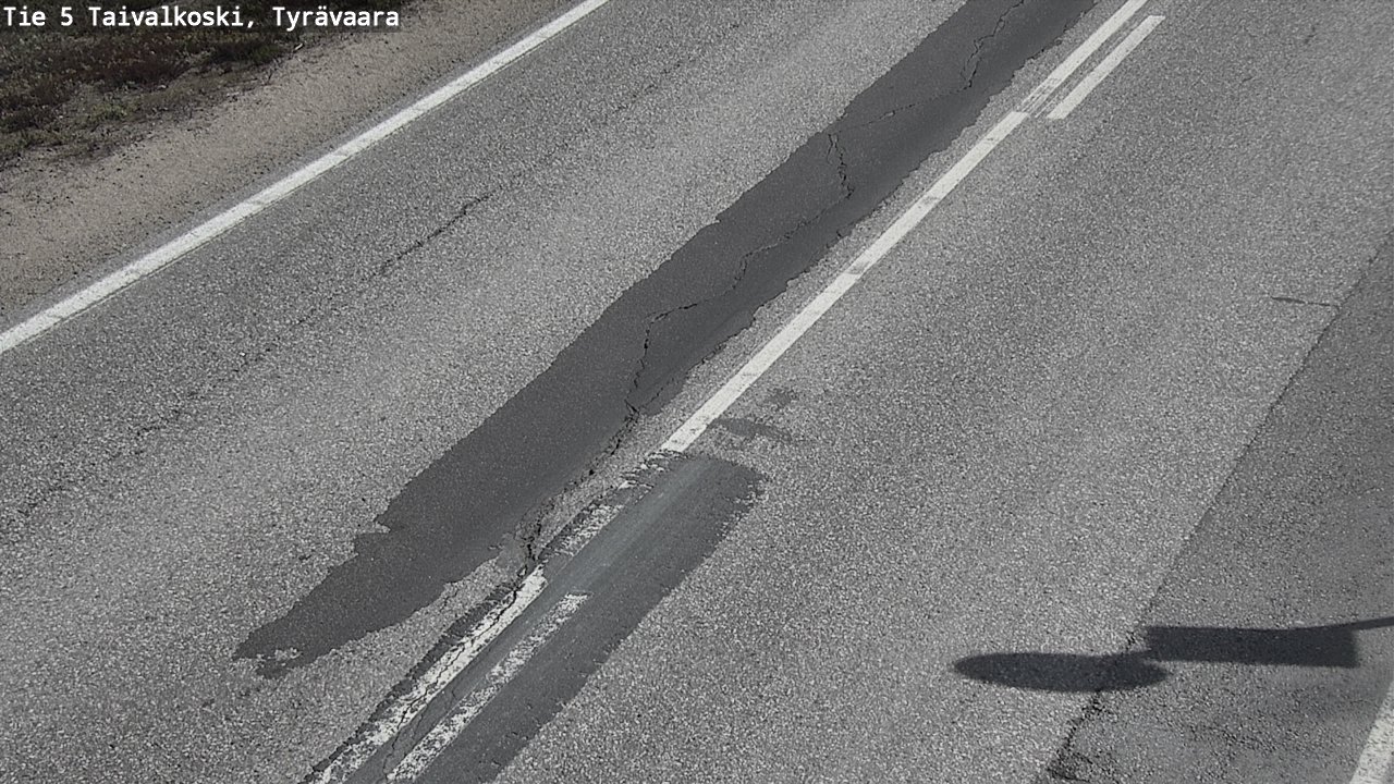 Weather Camera Image Väg 5 Taivalkoski, Tyrävaara, Taivalkoski, Pohjois-Pohjanmaa