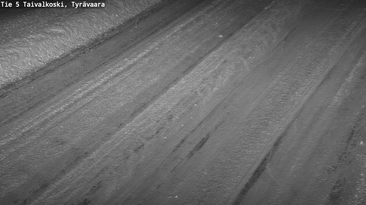 Weather Camera Image Road 5 Taivalkoski, Tyrävaara, Taivalkoski, Pohjois-Pohjanmaa