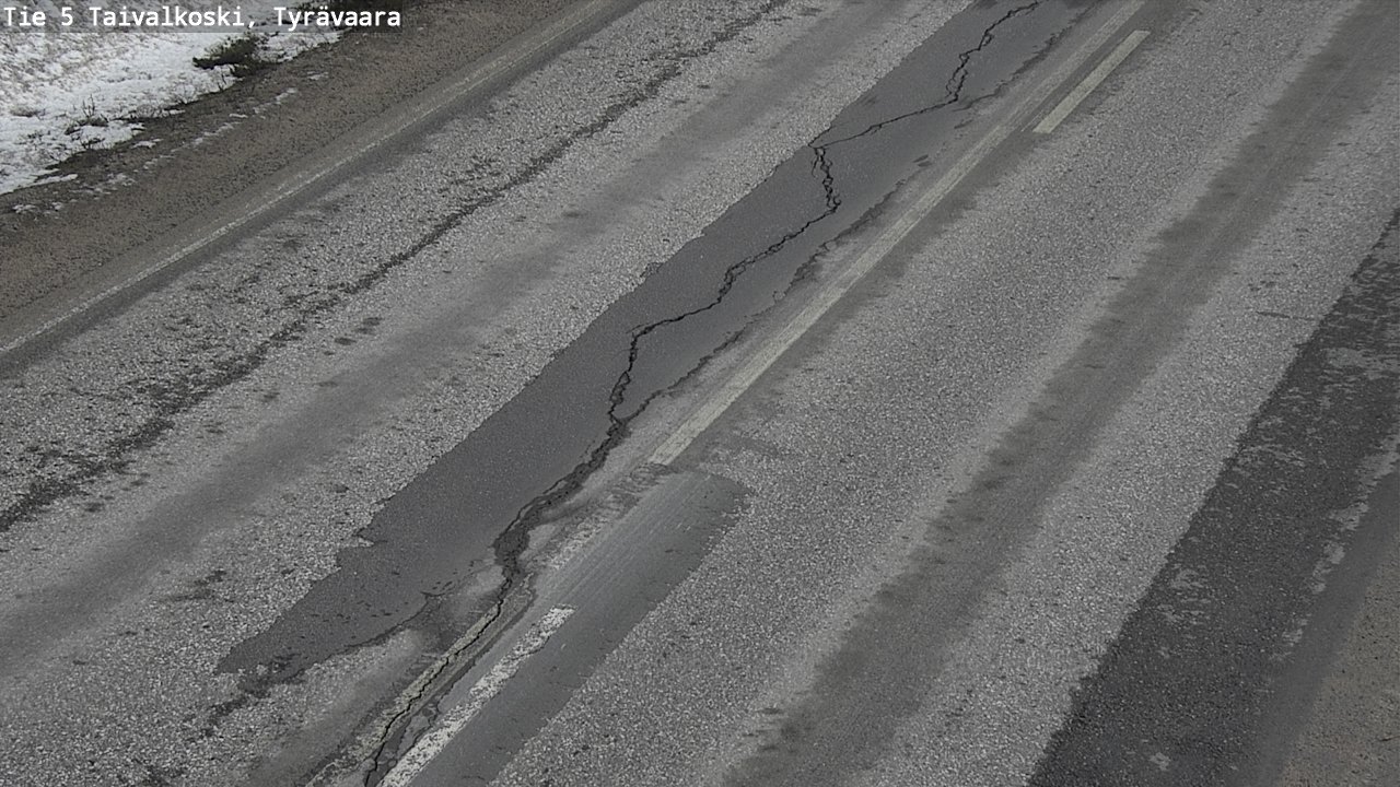 Weather Camera Image Road 5 Taivalkoski, Tyrävaara, Taivalkoski, Pohjois-Pohjanmaa
