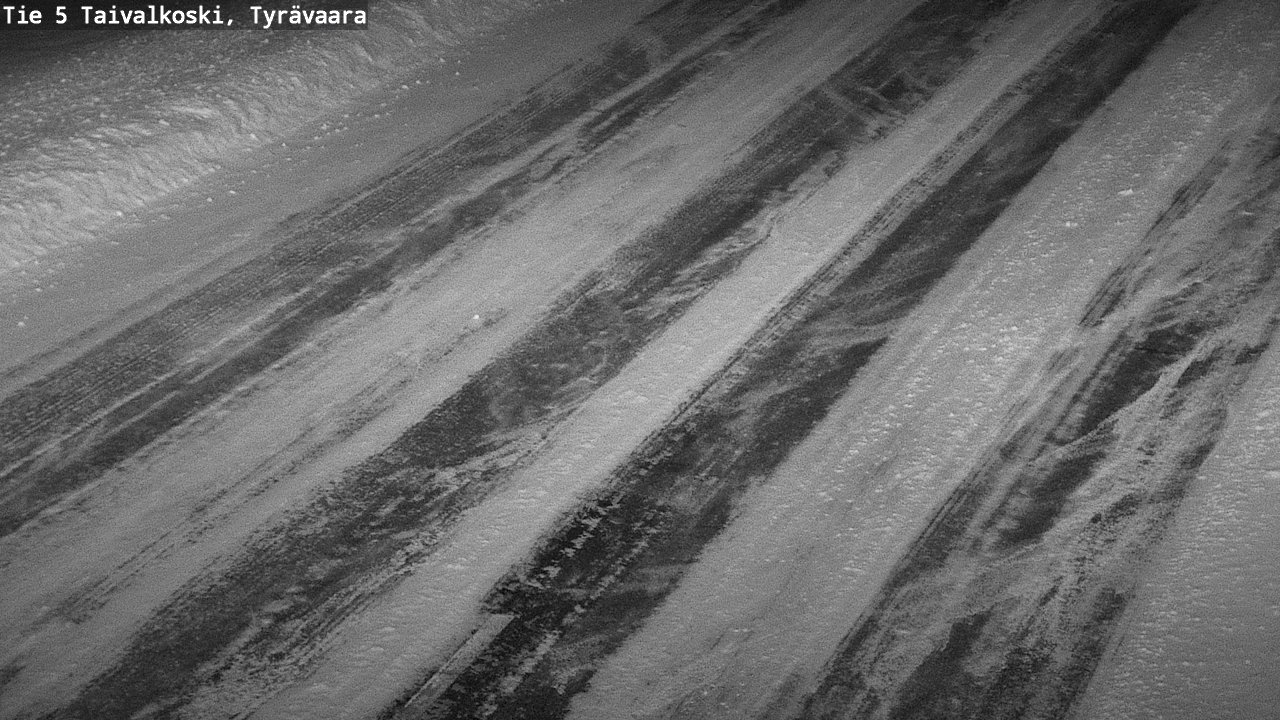 Weather Camera Image Väg 5 Taivalkoski, Tyrävaara, Taivalkoski, Pohjois-Pohjanmaa