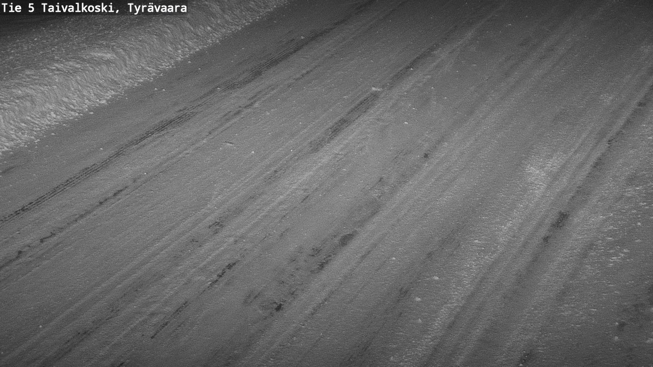 Weather Camera Image Road 5 Taivalkoski, Tyrävaara, Taivalkoski, Pohjois-Pohjanmaa