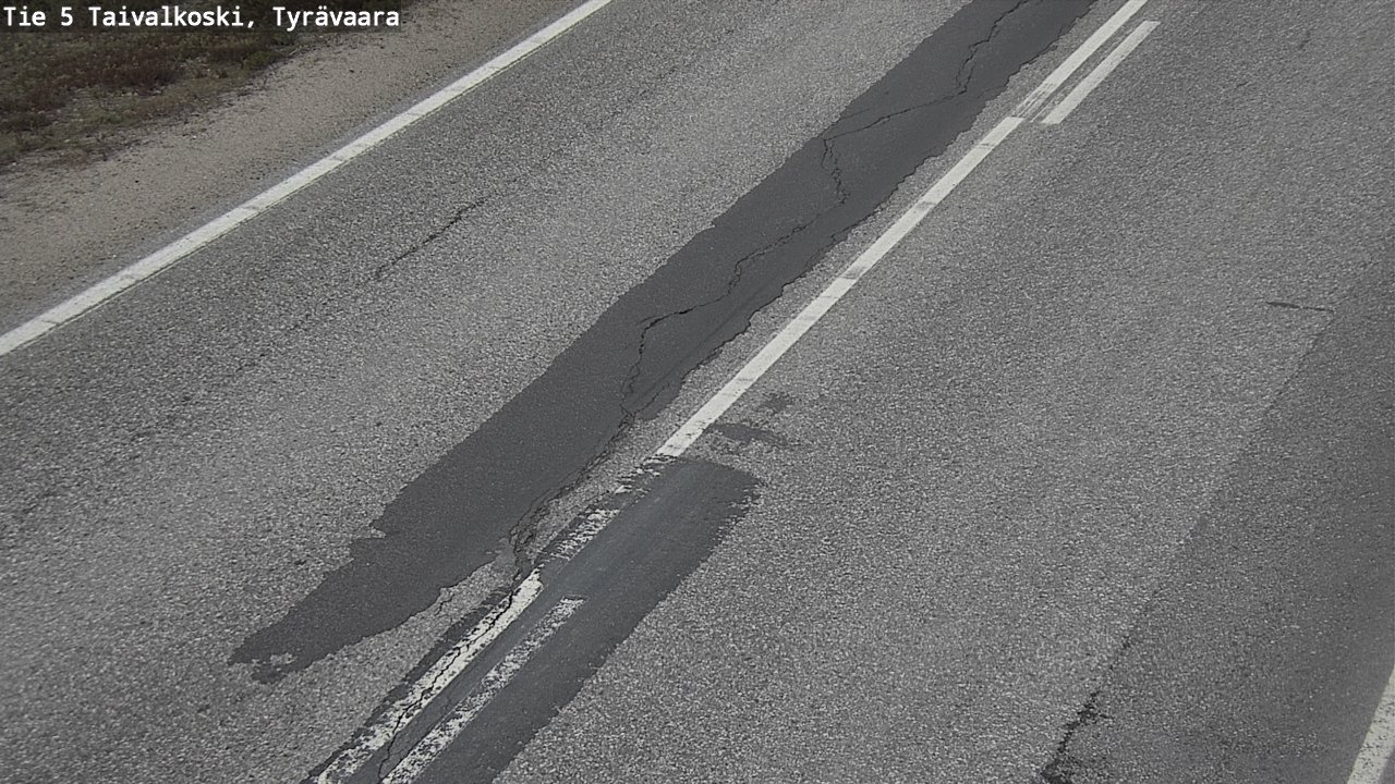 Weather Camera Image Väg 5 Taivalkoski, Tyrävaara, Taivalkoski, Pohjois-Pohjanmaa