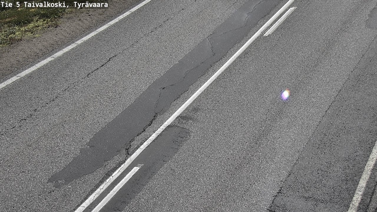 Weather Camera Image Road 5 Taivalkoski, Tyrävaara, Taivalkoski, Pohjois-Pohjanmaa