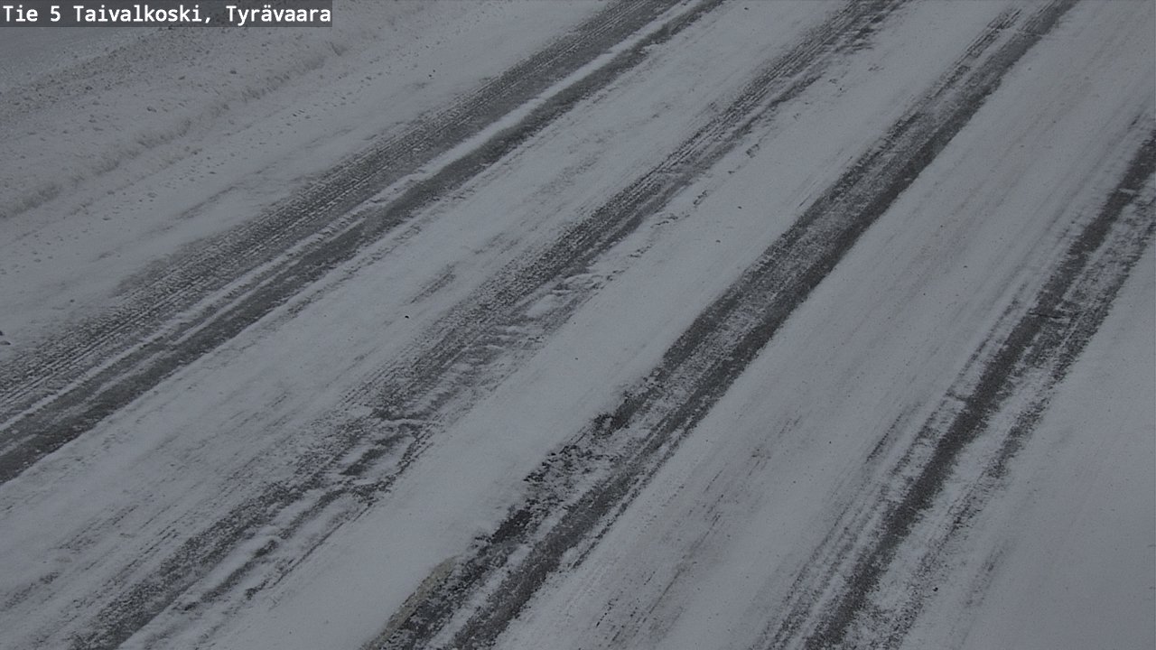 Weather Camera Image Road 5 Taivalkoski, Tyrävaara, Taivalkoski, Pohjois-Pohjanmaa