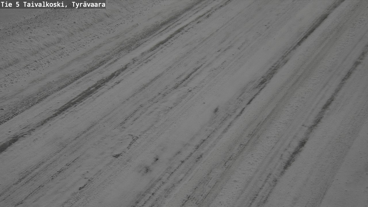 Weather Camera Image Road 5 Taivalkoski, Tyrävaara, Taivalkoski, Pohjois-Pohjanmaa
