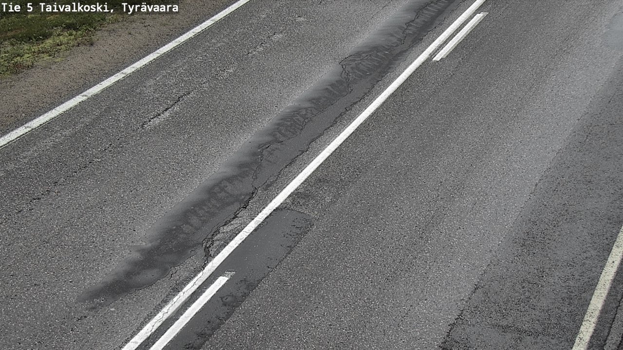 Weather Camera Image Road 5 Taivalkoski, Tyrävaara, Taivalkoski, Pohjois-Pohjanmaa