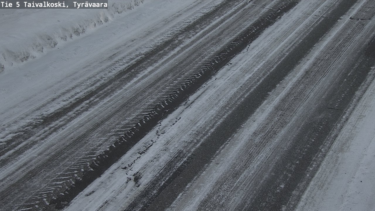 Weather Camera Image Road 5 Taivalkoski, Tyrävaara, Taivalkoski, Pohjois-Pohjanmaa