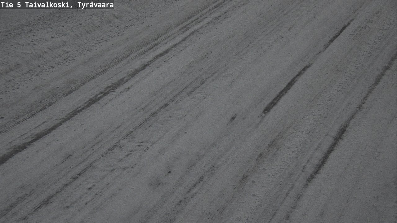 Weather Camera Image Road 5 Taivalkoski, Tyrävaara, Taivalkoski, Pohjois-Pohjanmaa