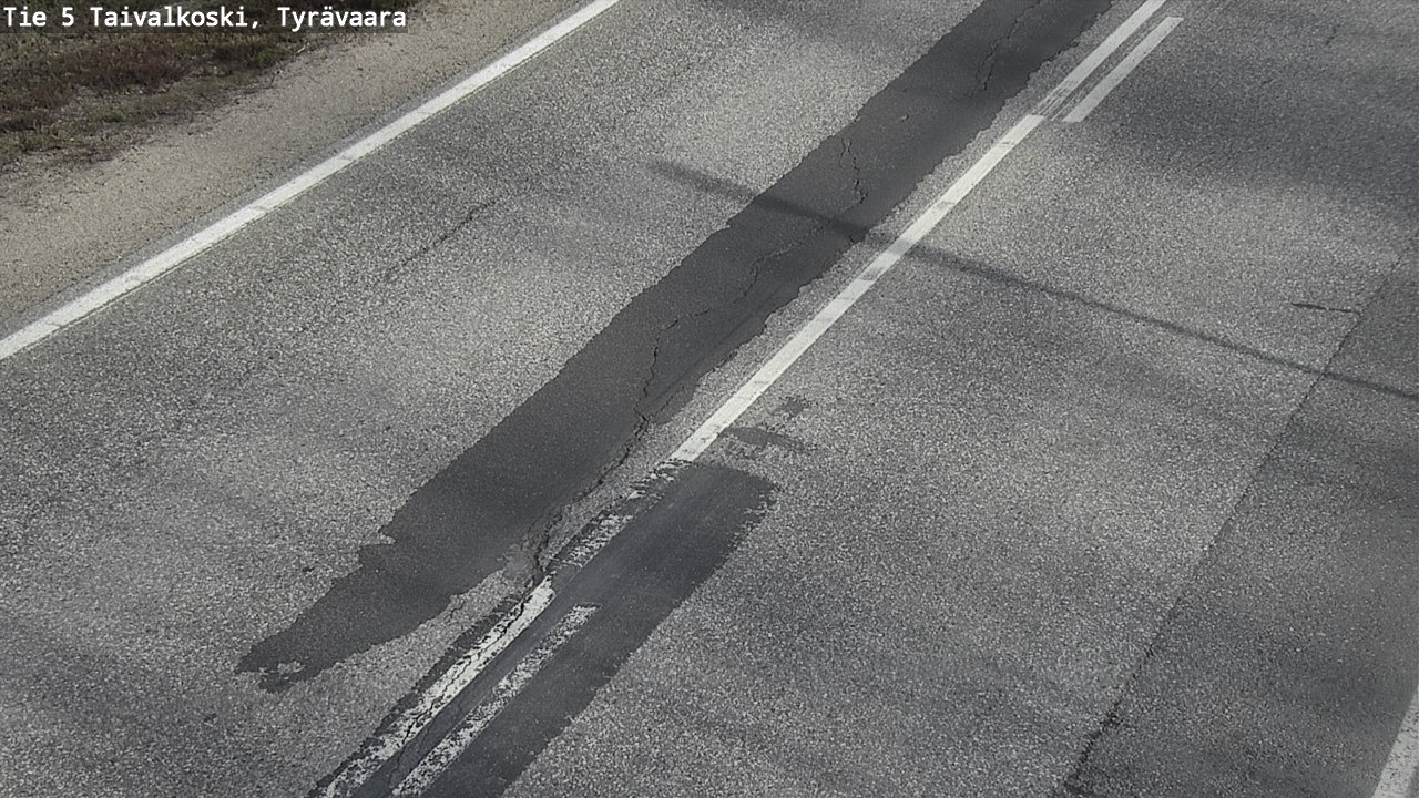 Weather Camera Image Väg 5 Taivalkoski, Tyrävaara, Taivalkoski, Pohjois-Pohjanmaa