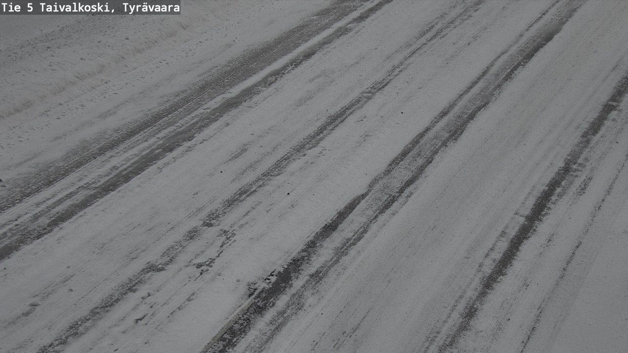 Weather Camera Image Road 5 Taivalkoski, Tyrävaara, Taivalkoski, Pohjois-Pohjanmaa