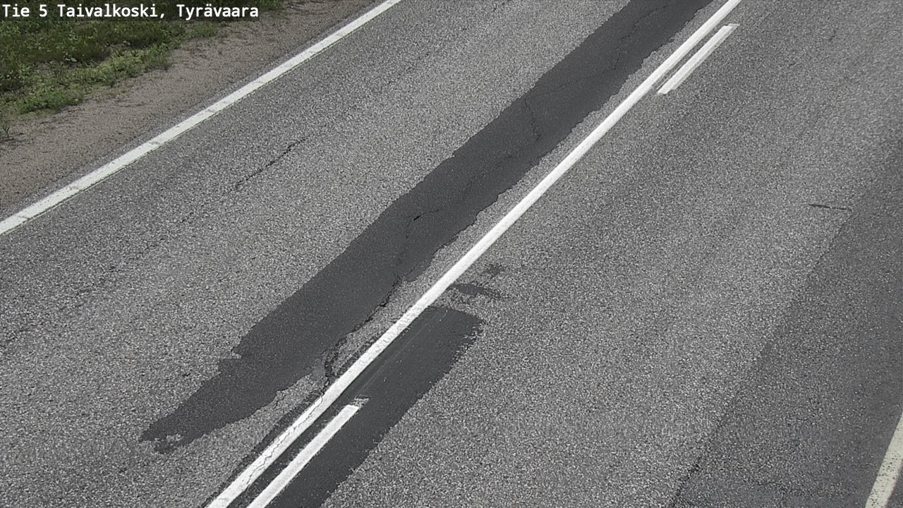 Weather Camera Image Road 5 Taivalkoski, Tyrävaara, Taivalkoski, Pohjois-Pohjanmaa