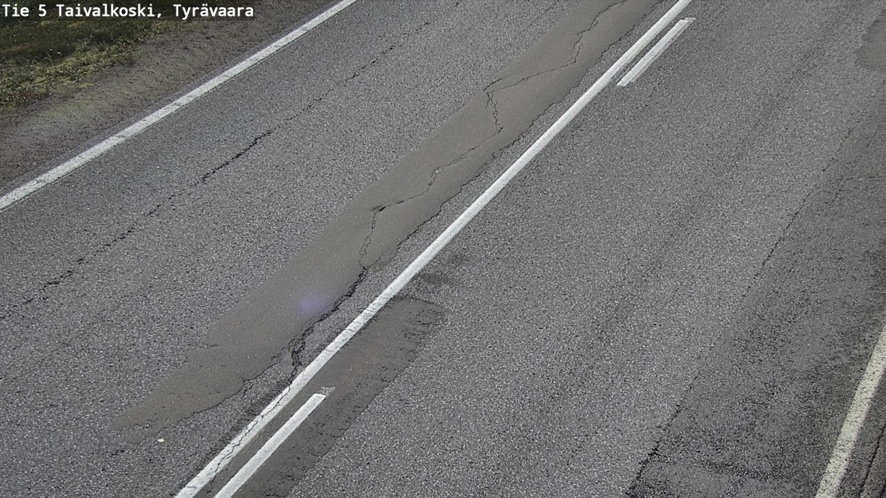 Weather Camera Image Road 5 Taivalkoski, Tyrävaara, Taivalkoski, Pohjois-Pohjanmaa