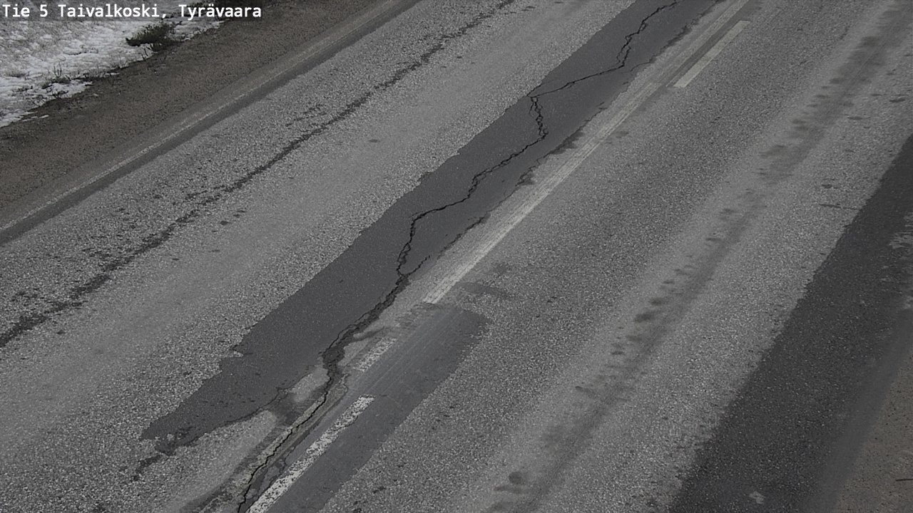 Weather Camera Image Road 5 Taivalkoski, Tyrävaara, Taivalkoski, Pohjois-Pohjanmaa
