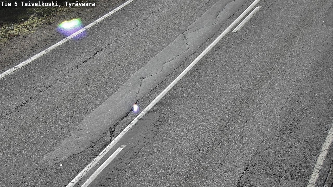 Weather Camera Image Road 5 Taivalkoski, Tyrävaara, Taivalkoski, Pohjois-Pohjanmaa