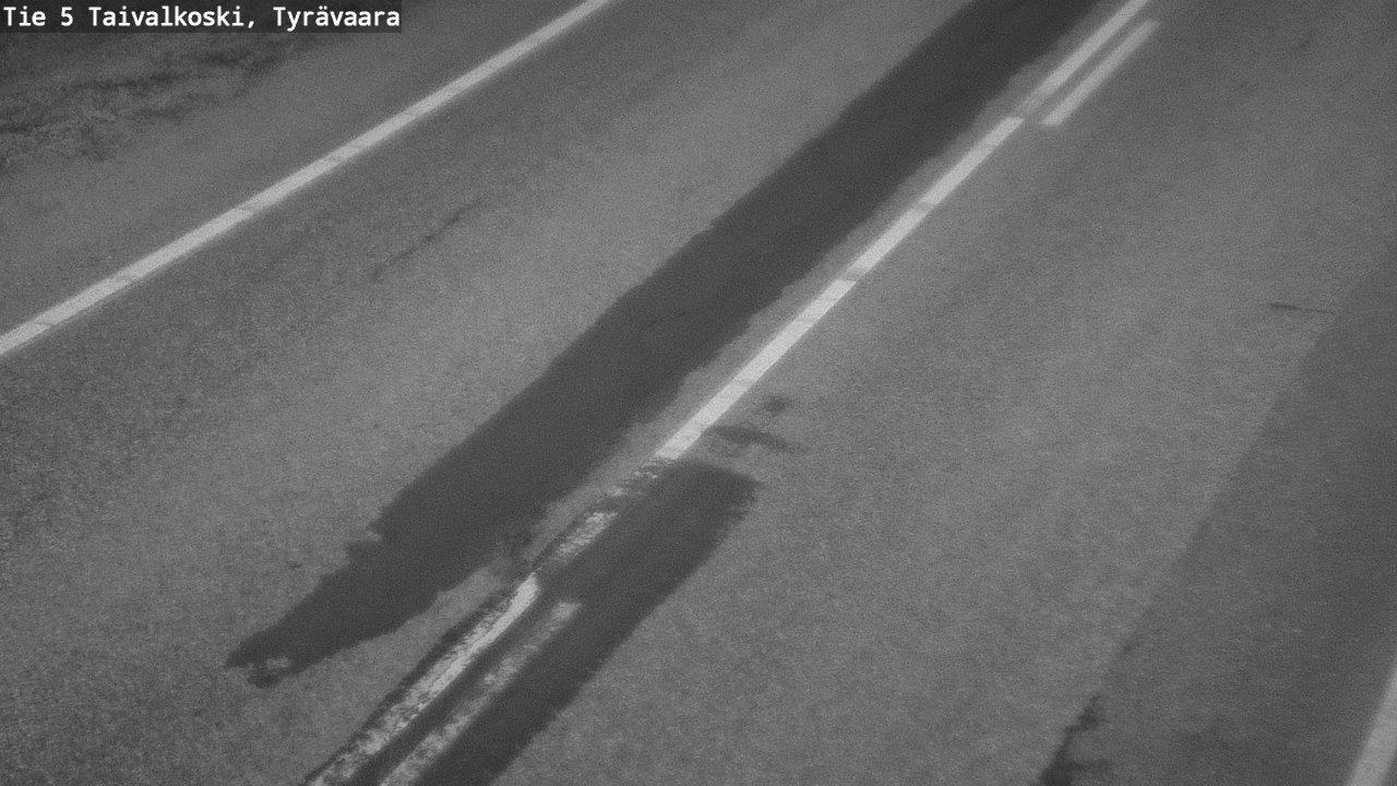 Weather Camera Image Väg 5 Taivalkoski, Tyrävaara, Taivalkoski, Pohjois-Pohjanmaa