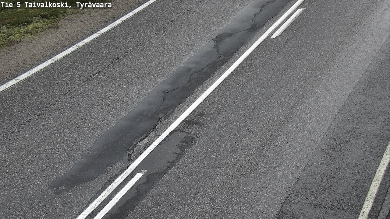 Weather Camera Image Road 5 Taivalkoski, Tyrävaara, Taivalkoski, Pohjois-Pohjanmaa