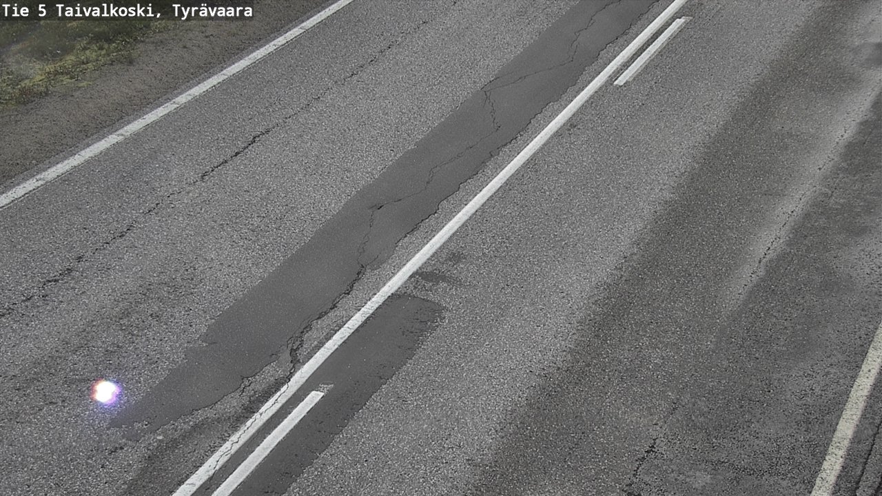 Weather Camera Image Road 5 Taivalkoski, Tyrävaara, Taivalkoski, Pohjois-Pohjanmaa