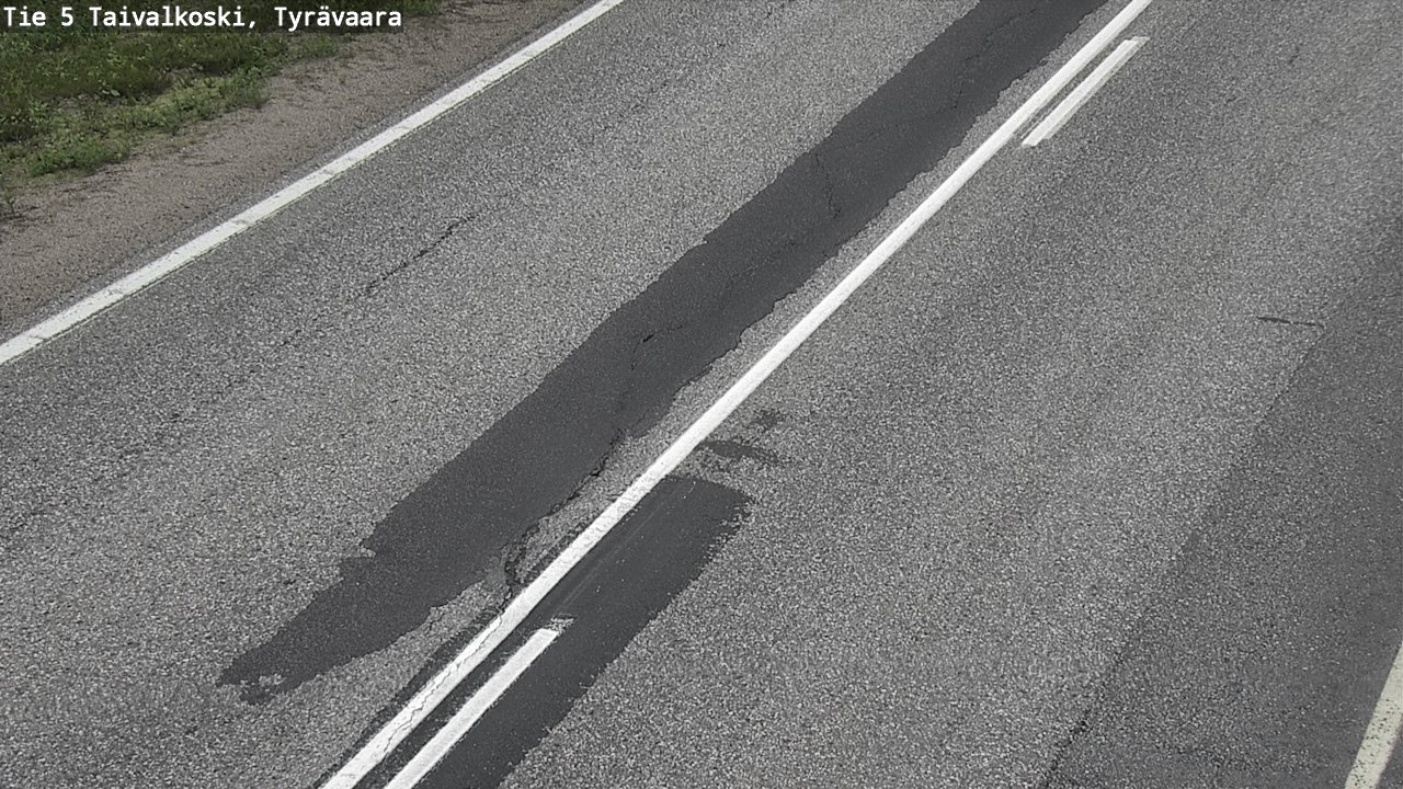 Weather Camera Image Road 5 Taivalkoski, Tyrävaara, Taivalkoski, Pohjois-Pohjanmaa