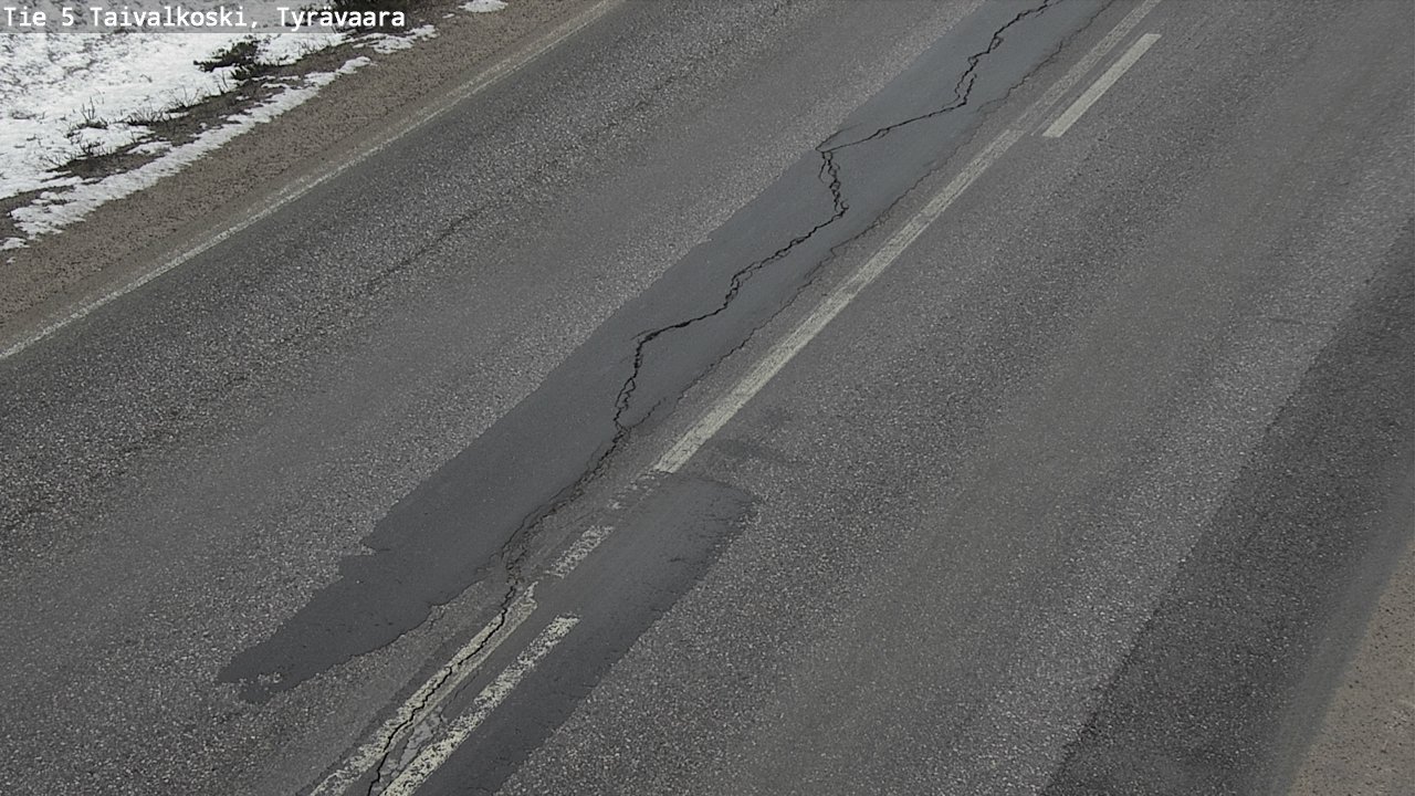 Kelikamerat Kuva Tie 5 Taivalkoski, Tyrävaara, Taivalkoski, Pohjois-Pohjanmaa