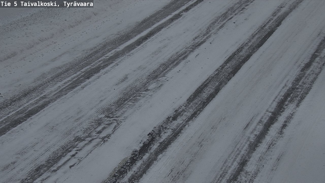 Weather Camera Image Road 5 Taivalkoski, Tyrävaara, Taivalkoski, Pohjois-Pohjanmaa