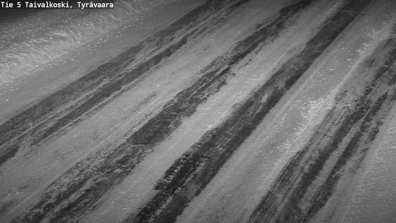 Weather Camera Image Väg 5 Taivalkoski, Tyrävaara, Taivalkoski, Pohjois-Pohjanmaa