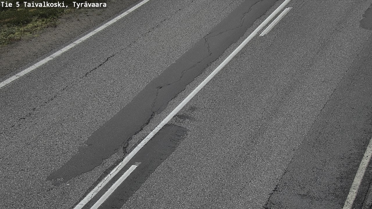 Weather Camera Image Road 5 Taivalkoski, Tyrävaara, Taivalkoski, Pohjois-Pohjanmaa