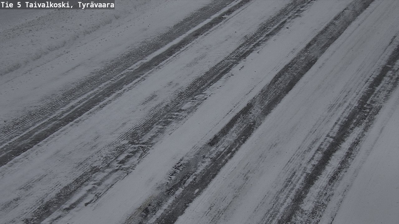 Weather Camera Image Road 5 Taivalkoski, Tyrävaara, Taivalkoski, Pohjois-Pohjanmaa