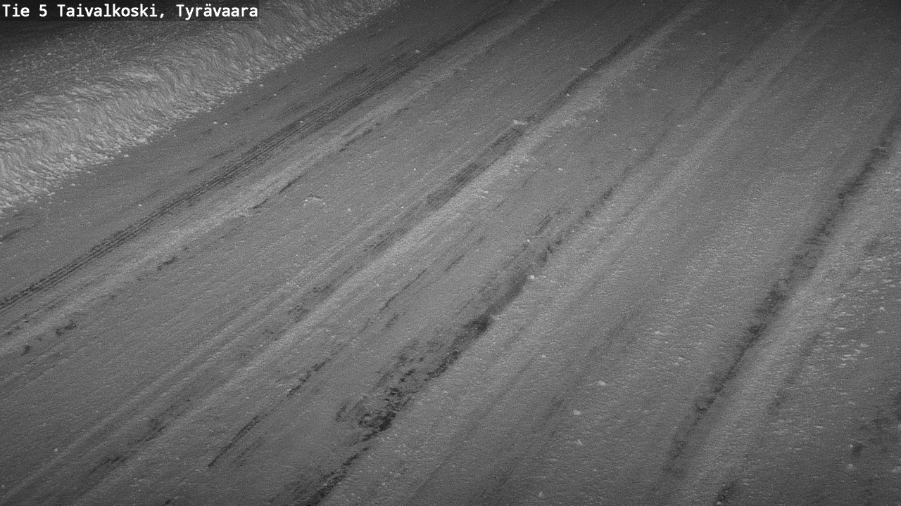Weather Camera Image Road 5 Taivalkoski, Tyrävaara, Taivalkoski, Pohjois-Pohjanmaa