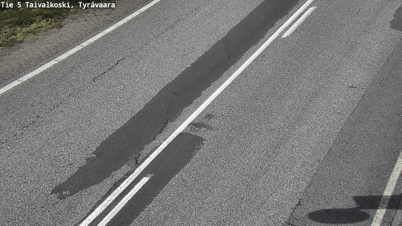 Weather Camera Image Väg 5 Taivalkoski, Tyrävaara, Taivalkoski, Pohjois-Pohjanmaa