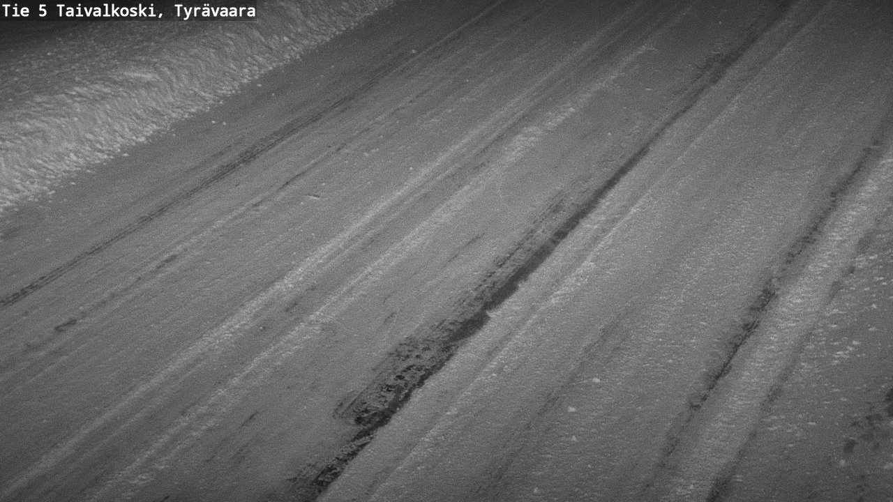 Weather Camera Image Road 5 Taivalkoski, Tyrävaara, Taivalkoski, Pohjois-Pohjanmaa